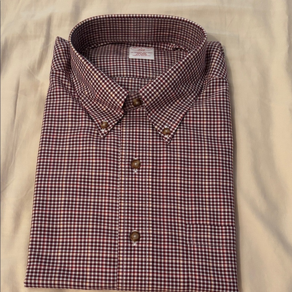 Brooks Brothers Brown Checkered Button Down Shirt
